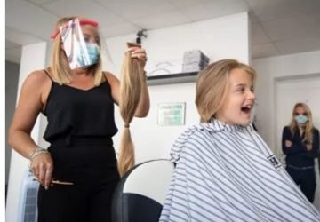 Reilly’s haircut for The Princess Trust